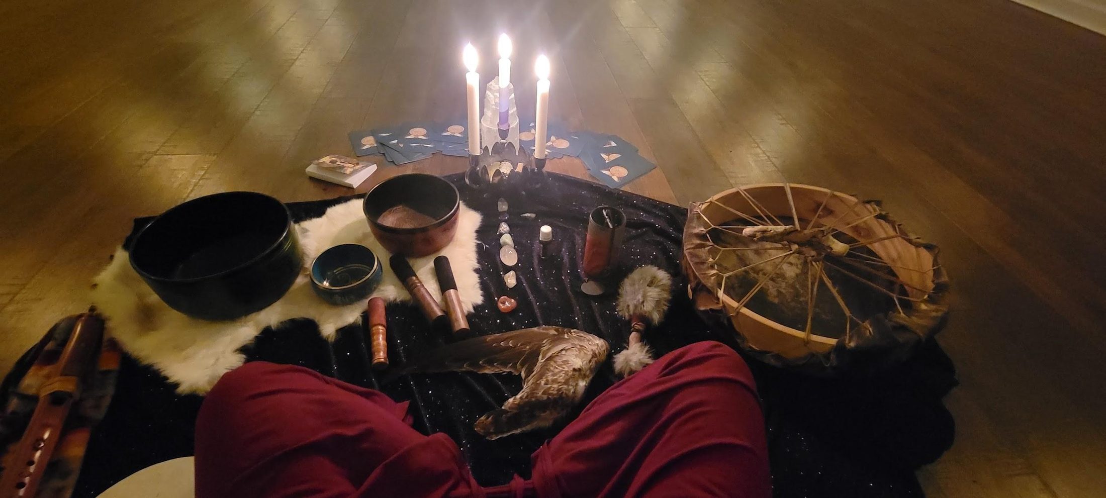 Ceremonial altar from above